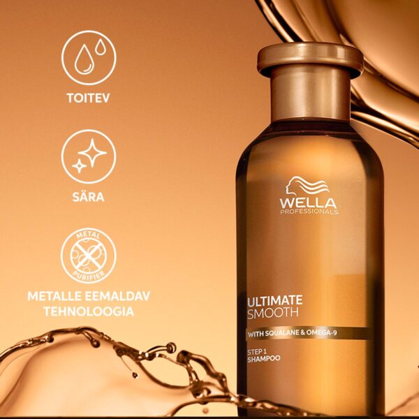 Wella Professionals Ultimate Smooth šampoon skvalaani ja oomega-9-rasvhappega 250ml - Image 5