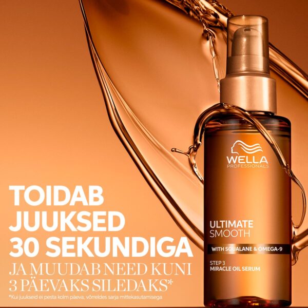 Wella Professionals Ultimate Smooth õliseerum skvalaani ja oomega-9-rasvhappega 100ml - Image 6