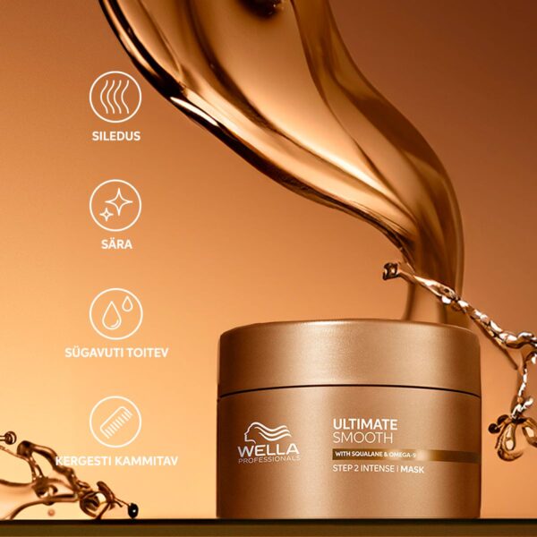 Wella Professionals Ultimate Smooth intensiivne juuksemask skvalaani ja oomega-9-rasvhappega 150ml - Image 5