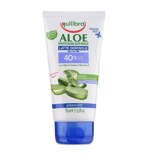 Equilibra Päevitusjärgne ihupiim 40% aloe vera 75ml
