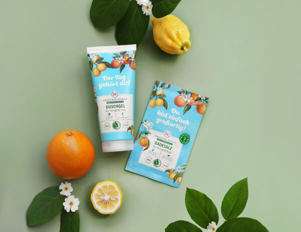 Dresdner Essenz BIO Dušigeel Apelsin&yuzu 200 ml - Image 3