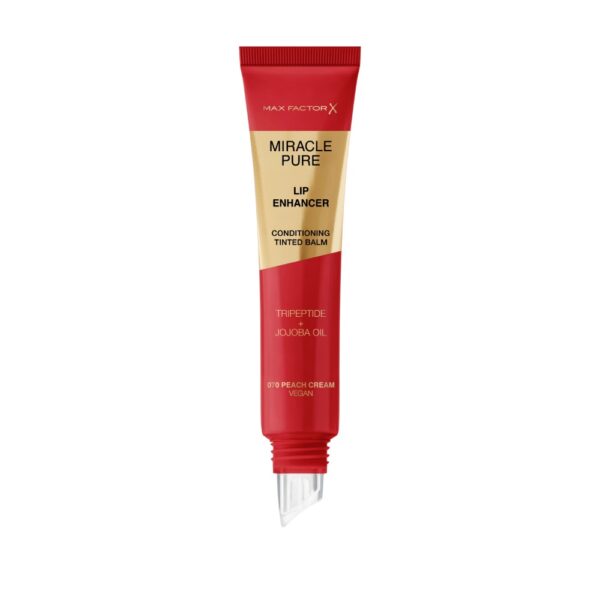 Max Factor Miracle Pure Lip Enhancer Huulepalsam 12ml 070 Peach Cream - Image 2