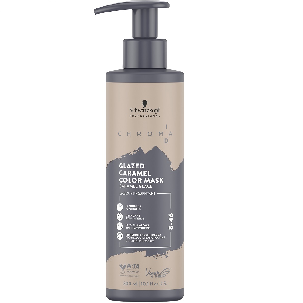 Schwarzkopf Professional ChromaID Chromaid Bonding Värvimask 8-46 Glazed Caramel 300ml