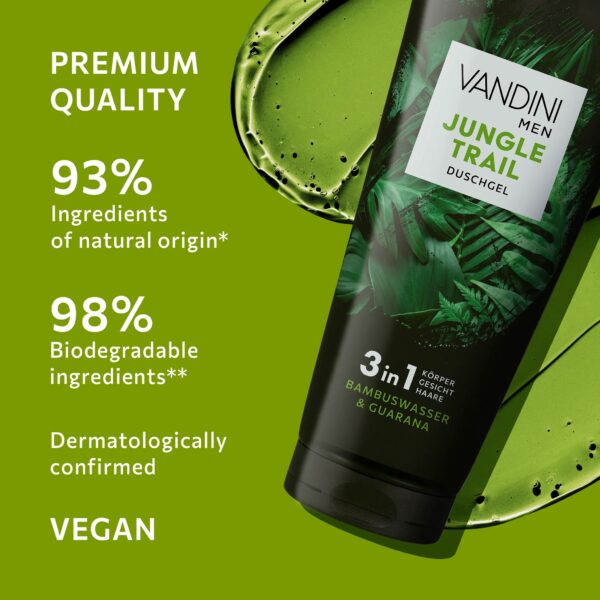 Vandini Jungle Trail 3in1 dušigeel-šampoon meestele 200ml - Image 4