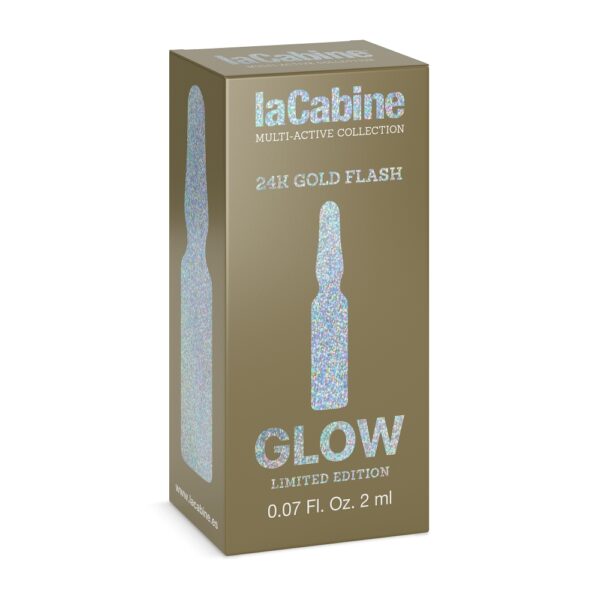 LaCabine 24K Gold Flash Glow Kullaosakestega Näoampull 2ml - Image 2