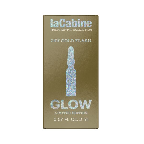 LaCabine 24K Gold Flash Glow Kullaosakestega Näoampull 2ml - Image 3