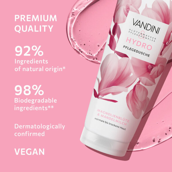 Vandini Hydro Ihupiim Magnoolia - Mandel normaalsele ja kuivale nahale 200ml - Image 5