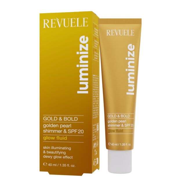 Revuele Luminize Gold & Bold Sära andev näokreem kuldse pigmendiga SPF20