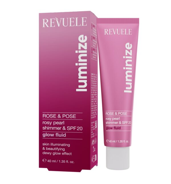 Revuele Luminize Rose & Pose Sära andev näokreem roosa pigmendiga SPF20