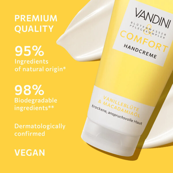 Vandini Comfort Kätekreem Vanilje-makadaamia eriti kuivale nahale 75ml - Image 4
