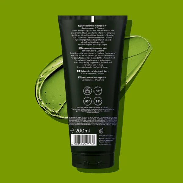 Vandini Jungle Trail 3in1 dušigeel-šampoon meestele 200ml - Image 3