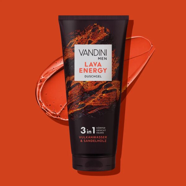 Vandini Lava Energy 3in1 dušigeel-šampoon meestele 200ml - Image 2