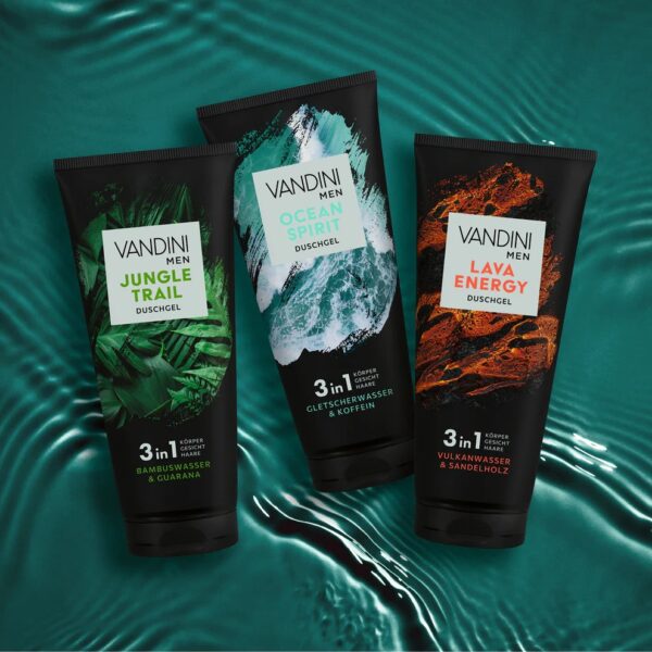 Vandini Jungle Trail 3in1 dušigeel-šampoon meestele 200ml - Image 6