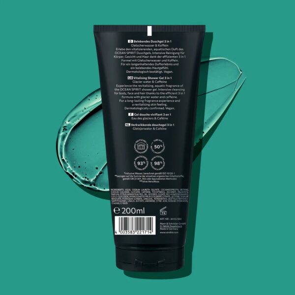 Vandini Ocean Spirit 3in1 dušigeel-šampoon meestele 200ml - Image 3