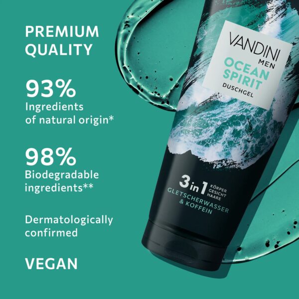 Vandini Ocean Spirit 3in1 dušigeel-šampoon meestele 200ml - Image 5