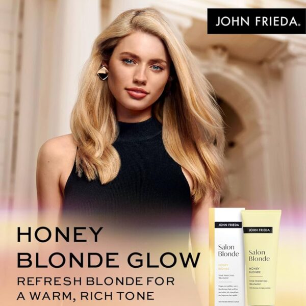 John Frieda Salon Blonde Tone Perfecting Juuksetooni Täiustav Hooldus, Honey Blonde 120ml - Image 4