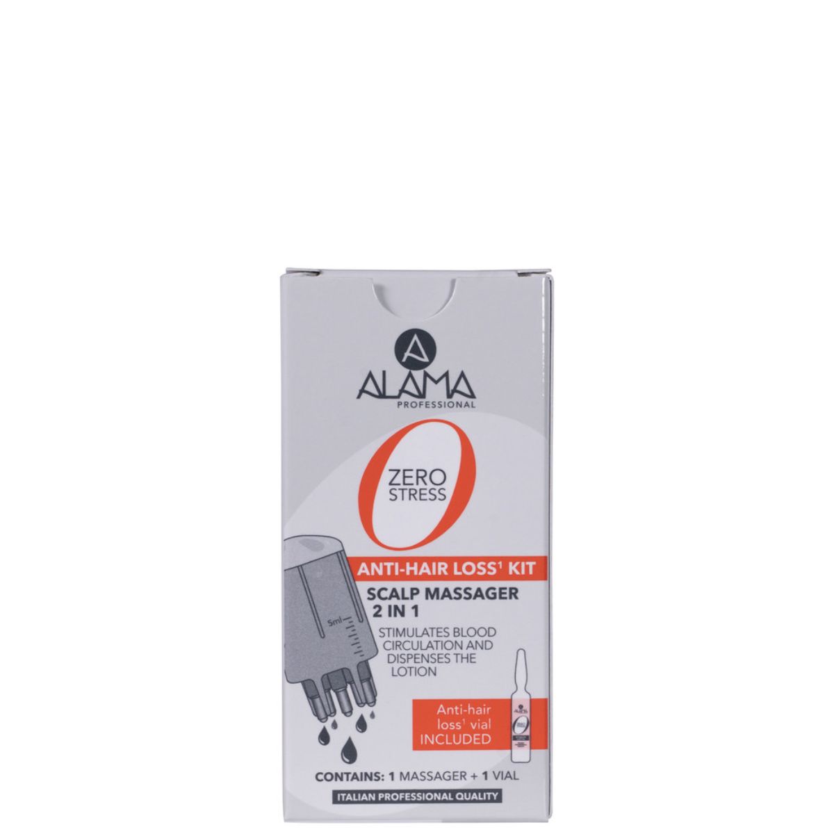 Alama Zero Stress Peanaha masseerija + ampull juuste väljalangemise vastu 6ml