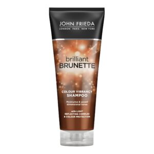 John Frieda Brilliant Brunette Colour Vibrancy Niisutav Ja Sära Andev Šampoon Brünettidele 250ml