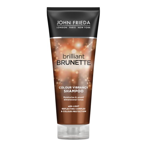 John Frieda Brilliant Brunette Colour Vibrancy Niisutav Ja Sära Andev Palsam Brünettidele 250ml