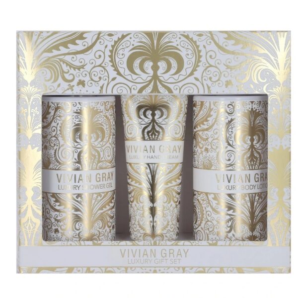 Vivian Gray Velvet Touch Set Kätekreem - Ihupiim - Dušigeel