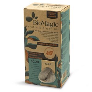 Biomagic Hair Color Cream kreemjas juuksevärv 10/28 Extra Light Blonde Ash Pearl 170ml