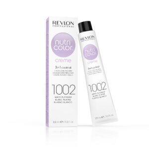 Revlon Professional Nutri Color 1002 White Platinum kombinatsioon värvist, hooldusest ja läikest 100ml