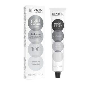 Revlon Professional Nutri Color 1011 Intense Silver  kombinatsioon värvist, hooldusest ja läikest 100ml