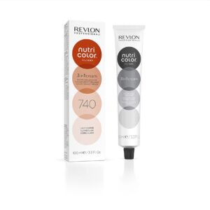 Revlon Professional Nutri Color 740 Light Copper kombinatsioon värvist, hooldusest ja läikest 100ml