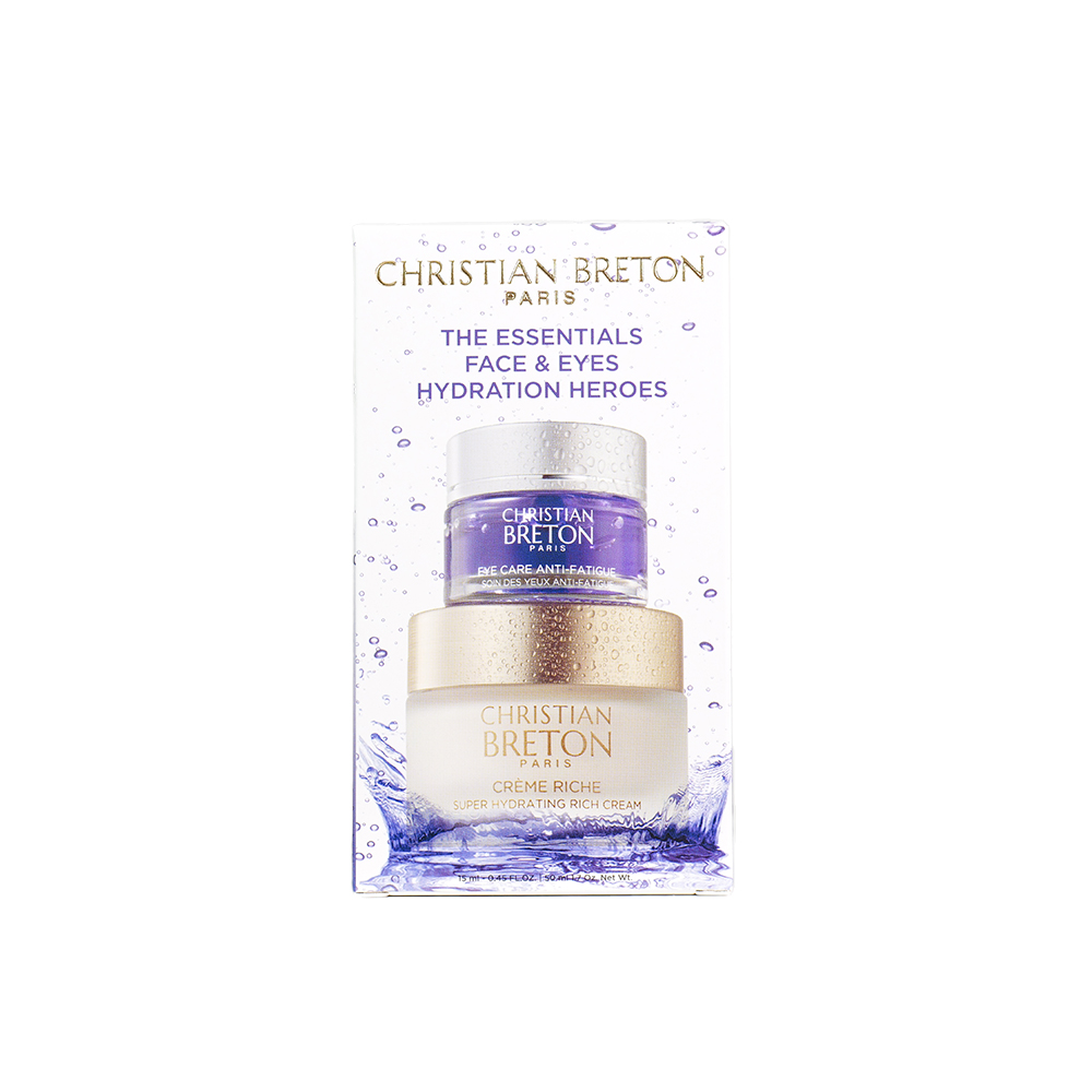 Christian Breton komplekt Hydration Hero: Rich näokreem 50ml+Anti Fatigue silmageel 15ml