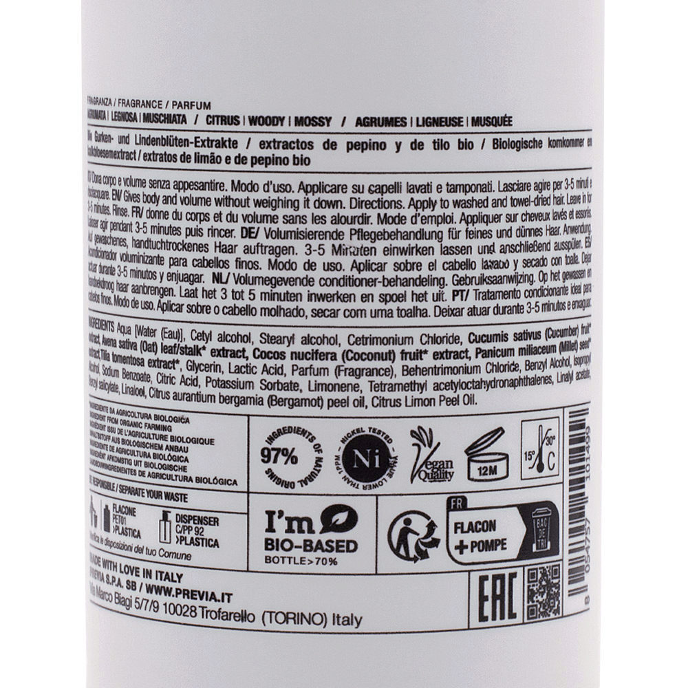 Previa Volumising Bodyfying kohevust andev palsam õhukestele juustele 200ml - Image 2