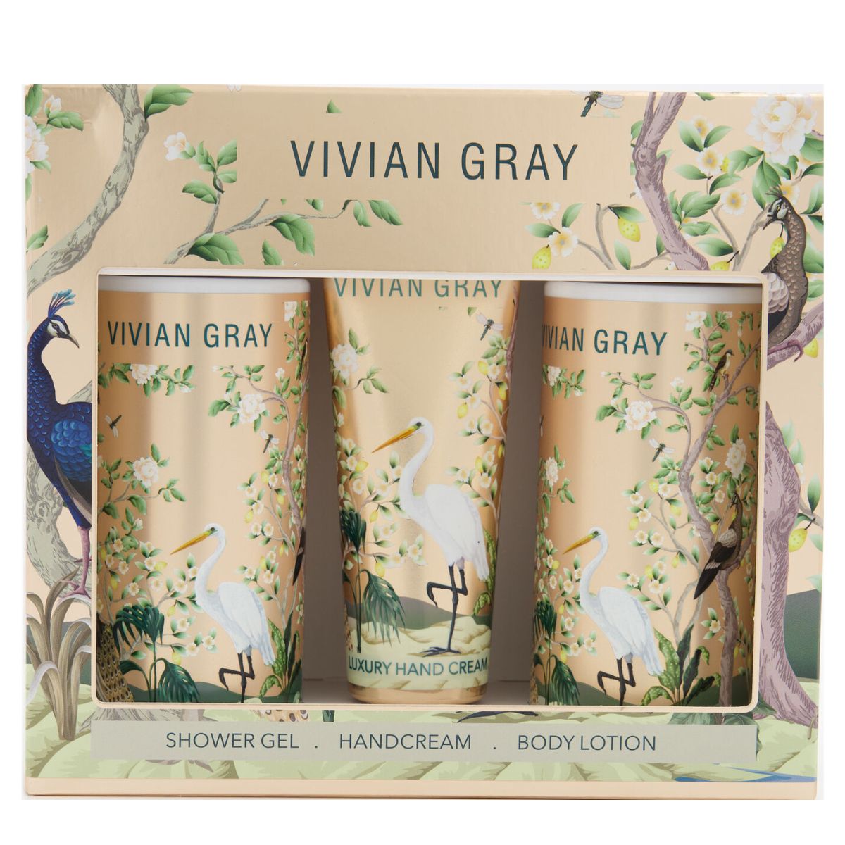 Vivian Gray Birds Of Paradise komplekt Kätekreem – Ihupiim – Dušigeel - Image 4