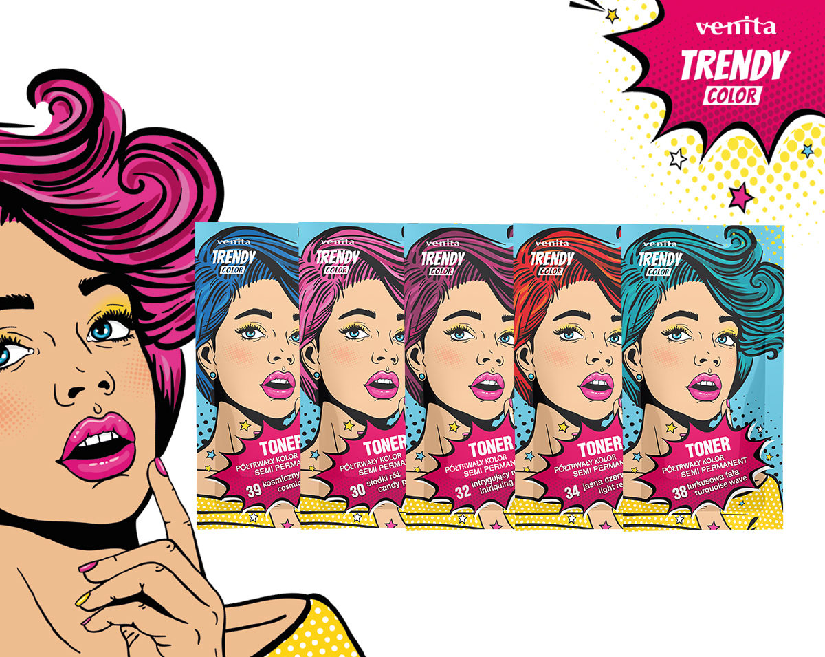 Venita Trendy Color Toner toonija 32 intriguin pink - Image 2