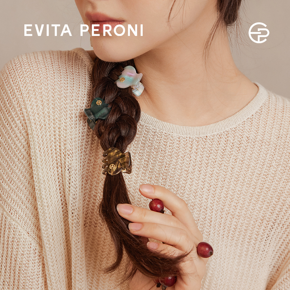 Evita Peroni juukseklamber Kirite Mini Shark 477 brown - Image 2