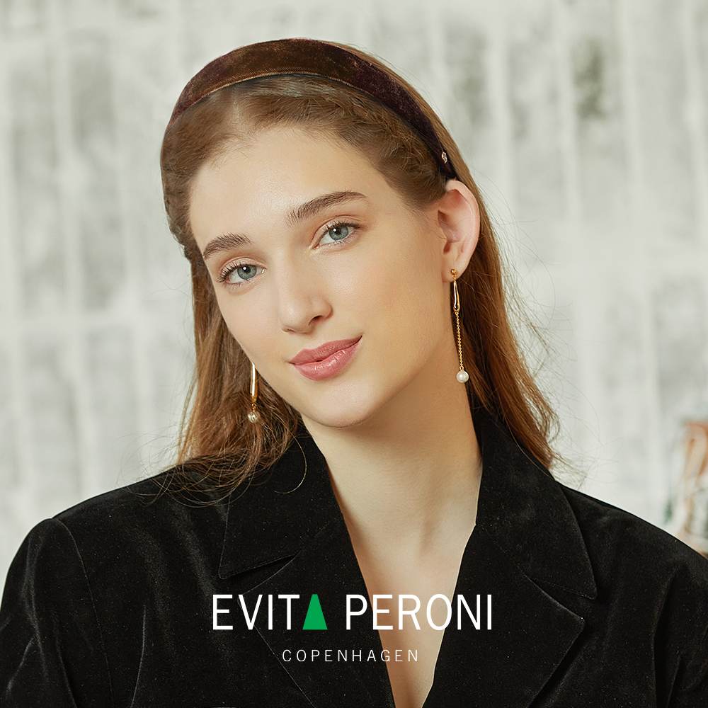 Evita Peroni peavõru Beverly Hair Band 479 brown - Image 2