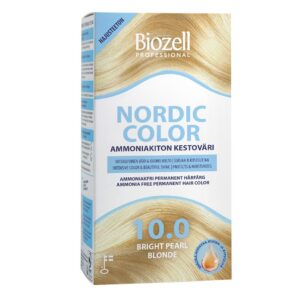 Biozell Nordic Color ammoniaagivaba püsivärv Bright Pearl Blonde 10.0 2x60 ml