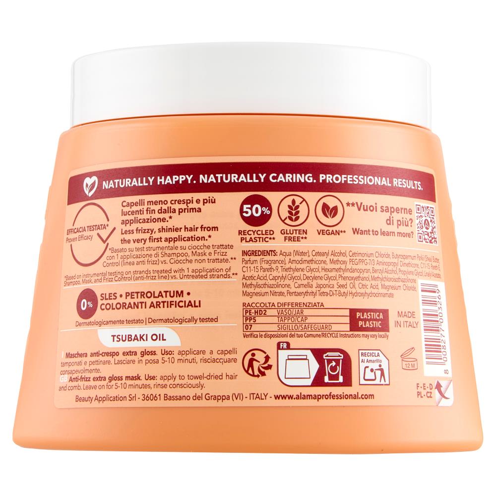 Alama Anti Frizz silendav juuksemask tšubaki õliga 500ml - Image 3