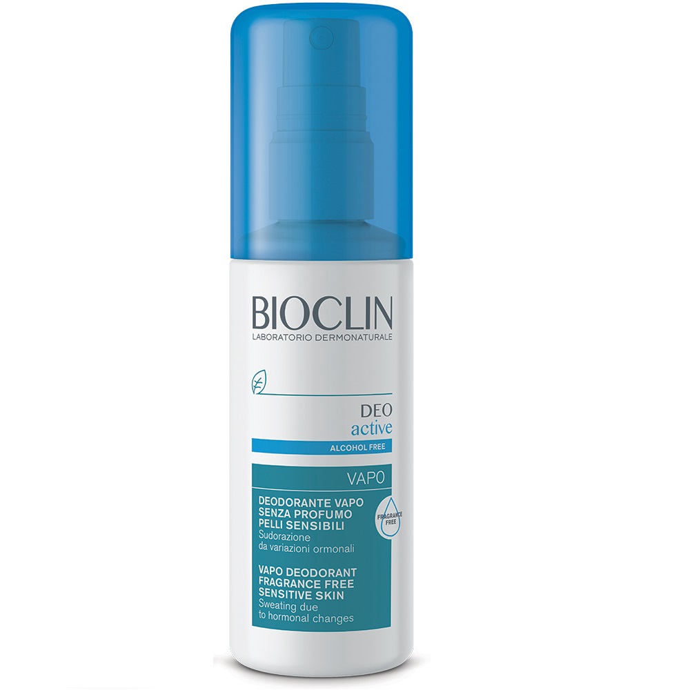 Bioclin Deo Active pihustiga deodorant, lõhnata, taimse kompleksi ja ksülitooliga 100ml