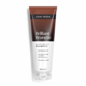 John Frieda Brilliant Brunette Colour Vibrancy Moisturising Niisutav Ja Sära Andev Šampoon Brünettidele 250ml