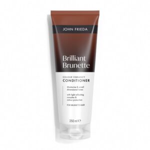 John Frieda Brilliant Brunette Colour Vibrancy Moisturising Niisutav Ja Sära Andev Palsam Brünettidele 250ml