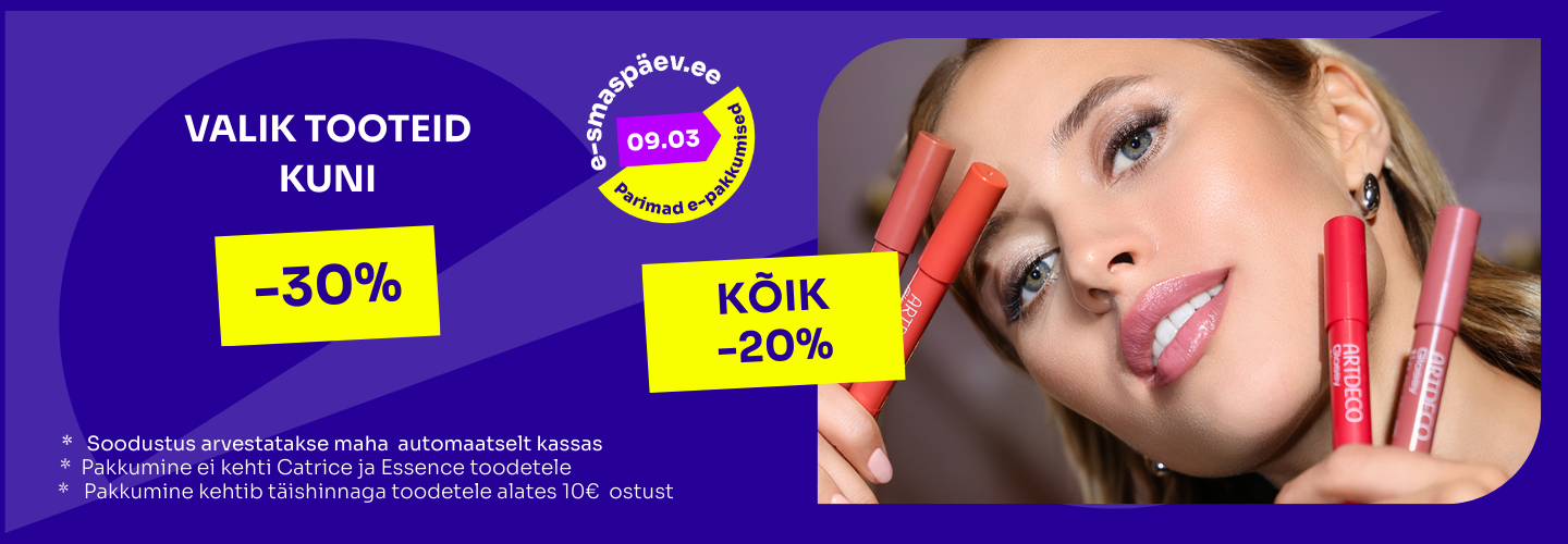 E-smaspäev KÕIK -20% (1440 x 500 px) Rosalind slideri pilt