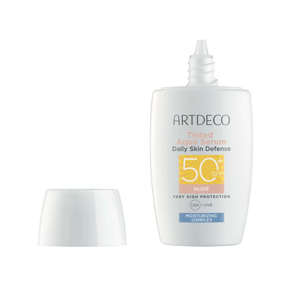 Artdeco Tinted Aqua Serum Daily Skin Defense tooniv päikesekaitseseerum SPF50+ nude - Image 2