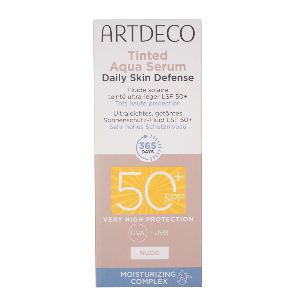 Artdeco Tinted Aqua Serum Daily Skin Defense tooniv päikesekaitseseerum SPF50+ nude - Image 4