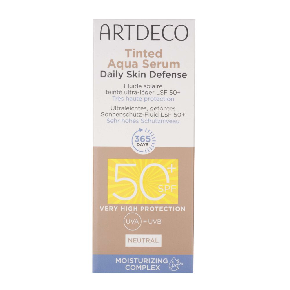 Artdeco Tinted Aqua Serum Daily Skin Defense tooniv päikesekaitseseerum SPF50+ neutral - Image 4