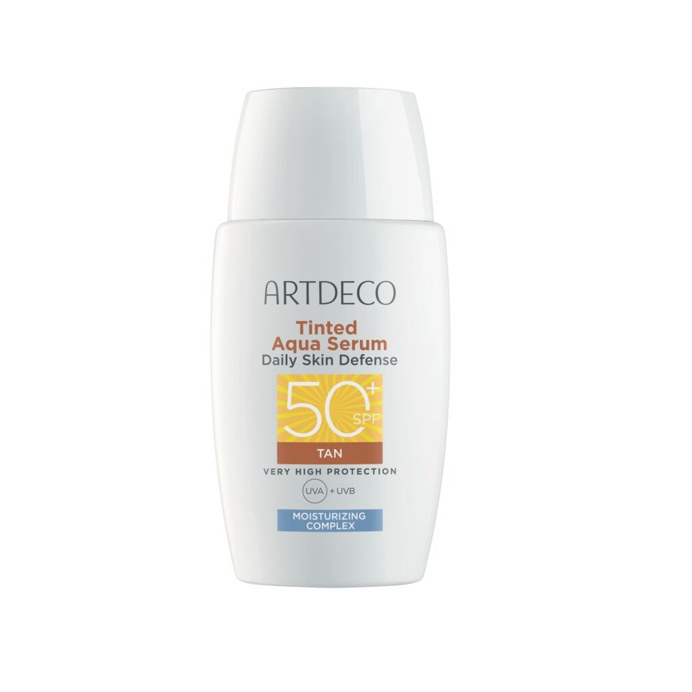 Artdeco Tinted Aqua Serum Daily Skin Defense tooniv päikesekaitseseerum SPF50+ tan