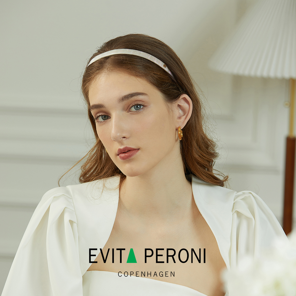 Evita Peroni Liz peavõru Hair Band 093 white - Image 2