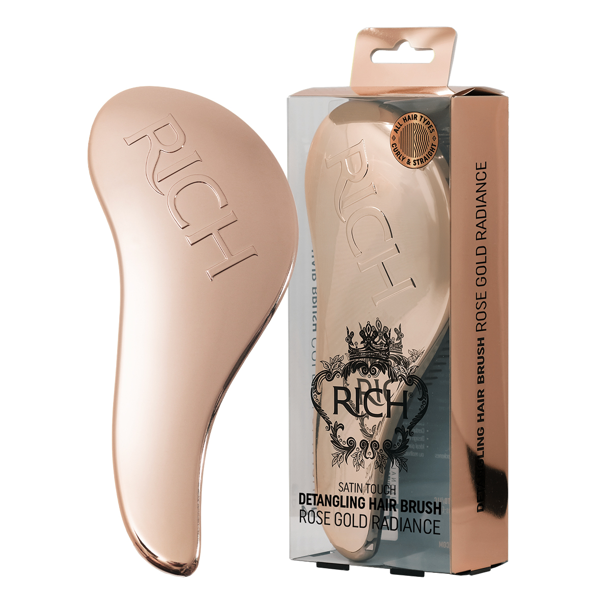 Rich Pure Luxury Antistaatiline juuksehari Rose Gold Radiance