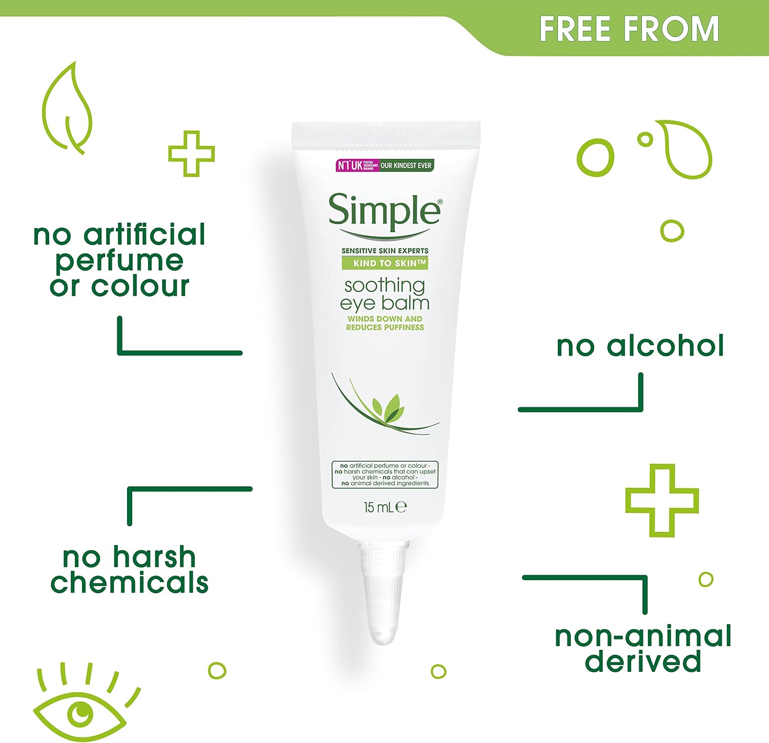 Simple rahustav silmapalsam 15ml - Pilt 3
