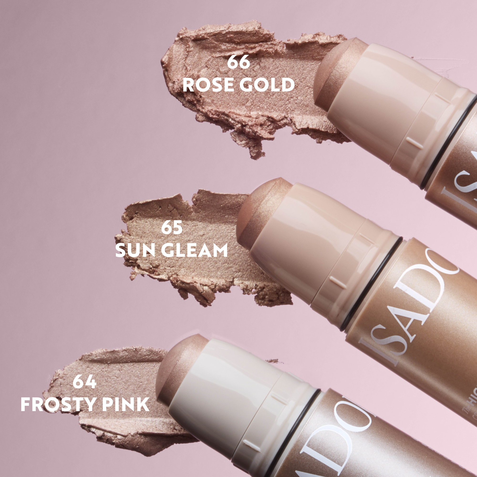 IsaDora Särapulk Highlight Stick Cream to Silky Powder 64 Frosty Pink - Pilt 2