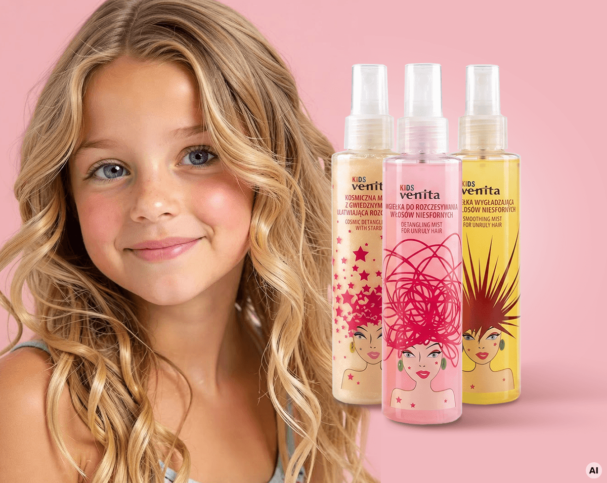 Venita Kids Detangling Mist Pusasid ennetav ja lahtikammiv sprei 150ml - Pilt 2