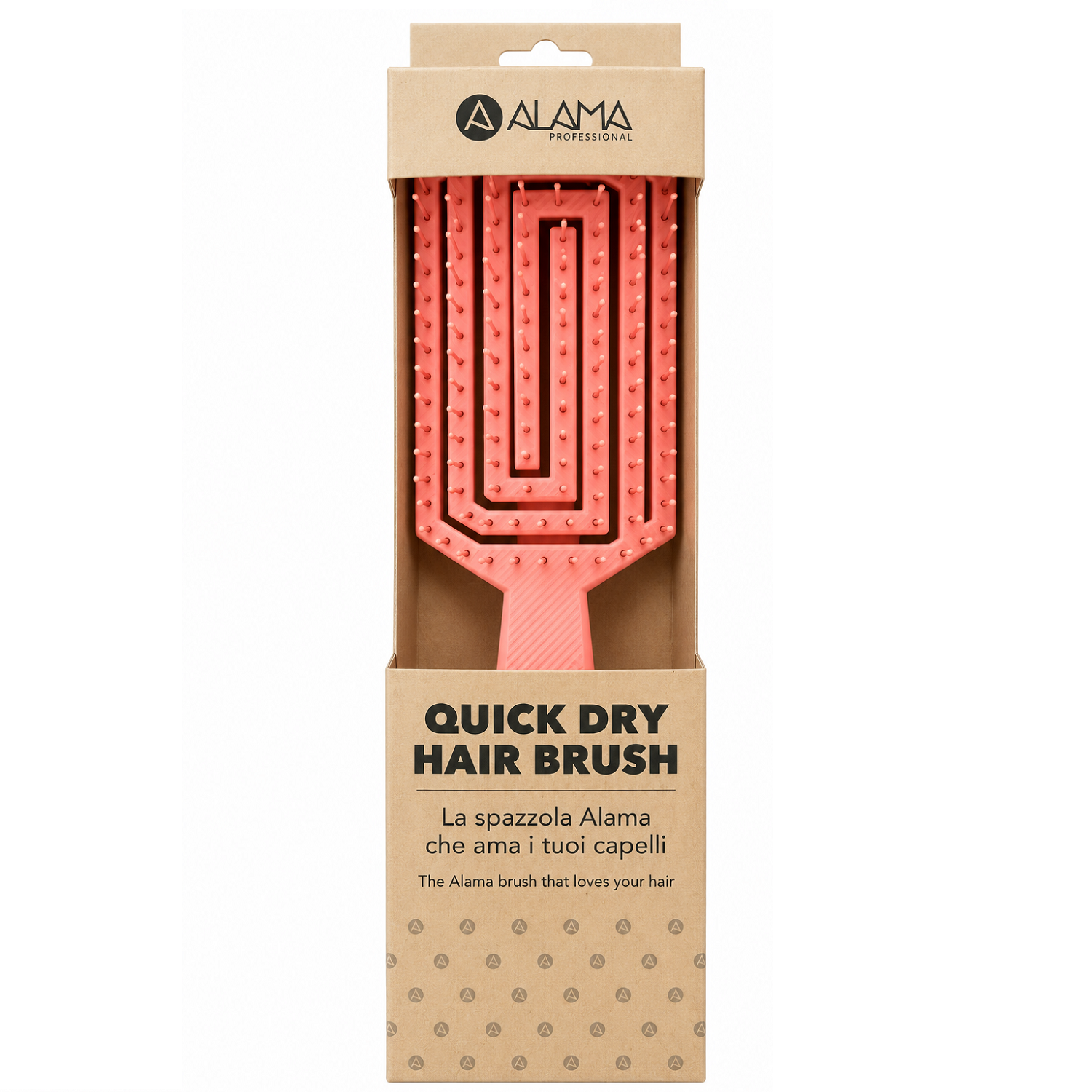 Alama Quick Dry Hair Brush juuksehari kiireks kuivatamiseks ja õrnaks lahtikammimiseks - Pilt 2